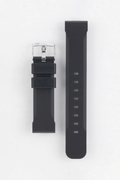 Premium Sleek Rubber Watch Strap – Matte Black Minimalist Edition